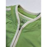 Liz Claiborne  Petite Large Green and White Zip Up Jacket Photo 2