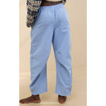 Aerie Barrel Leg Pants Womens Size M Light Blue Cotton Comfort Relaxed Fit NWT Photo 2