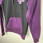 Motorfist zip up fleece lined purple hoodie pockets snowboarding small / medium Photo 2