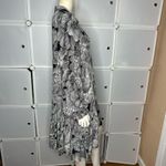 EXPRESS  Floral Ruffle Hem Oversized Shirt Dress Size Medium Photo 8