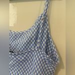 J.Crew  Gwyneth Midi Slip Dress in Blue Gingham 100% Linen Size 00 Photo 8