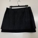 Diane Von Furstenberg NEW!  DVF elley mini bonded lace black skirt size 6 Photo 2