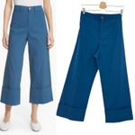 Sea New York Winona Cuff Wide Leg Pants Blue Size US 2 Photo 1