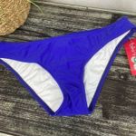 The Bikini Lab  Blue Hipster Swim Bathing Suit Bottoms NEW L Photo 2