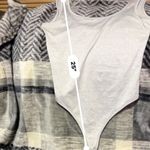 Daisy Gray Ribbed Bodysuit L Snap Crotch Basic Tank Size L Photo 7