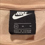 Nike  Cropped Velour pink sweatshirt sz M Crew Photo 2