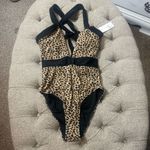 ‎Leopard One Piece Swimsuit Brown Photo 9