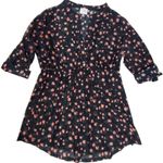 Serendipity Large Maternity Floral Black and Pink Tunic Top Photo 0