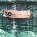 American Eagle  Cropped Flannel Hooded Photo 2
