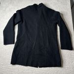 Eileen Fisher Women's‎  Small Black Long 100% Wool Button Cardigan Jacket Pockets Photo 5