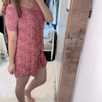 None Vintage red floral romper size small Photo 1