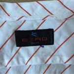 ETRO Stripe Button Down Shirt White Size M Photo 5