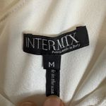 Intermix  White One Shoulder Ruffle Asymmetrical Top Size M Made in USA Photo 1