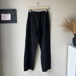 Saks Potts Pants Black Lissi Logo Jacquard High Rise Straight Leg Pants Size 1 Photo 7