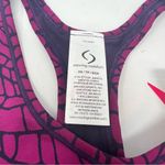 Moving Comfort  Switch it up Racer sports bra in Currant Woven size XS NWT Photo 6