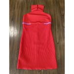 Herve Leger Revolve Herve By Herve Léger High Neck halter Bandage mini Dress red cardinal L Photo 1