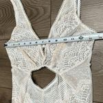 Victoria's Secret Ivory Lace Teddy Bodysuit Size Medium Photo 8