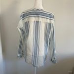 J.Crew blue & white striped cotton long sleeve top size 6 Photo 3
