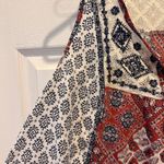 Jolt Womens Boho Patchwork Lace Trim Tank Top Red Blue White Sz M Festival Surf Photo 2