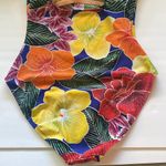La Blanca Y2K Rod Beattie blue tropical floral print one piece swimsuit, size 16 Photo 7