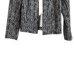 Chico's Women Jacket Size 4 Black White Abstract Open Front Capsule Workwear Photo 5