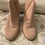 Susina Sz7 blush‎ suede side zip wedge booties Pink Size 7 Photo 1