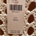 Anthropologie  Off White Long Lace Open Cover Up OSFM MSRP: $140 Photo 3