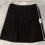 Worthington Women’s Black Fully Lined A-Line Pleated Mini Skirt 12 Photo 4