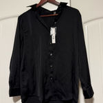 T Tahari NWT  Elegant Black Button-Up Shirt Photo 0