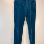CAbi  High Rise Skinny Corduroy Jeans Teal Blue Women’s 30 inch inseam Size 12 Photo 1