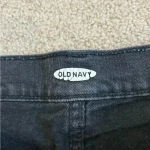 Old Navy  black high rise jean shorts in size 10 Photo 2