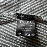 POL Women’s Striped Skirt S/M Gray And White Boho Festival Beach Photo 4