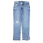 Gap  90s Loose Jeans Mid Rise Let Down Raw Split Hem Medium Wash Women’s 24 / 00P Photo 1