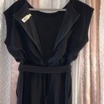 Eliza J  Size 10 Black Ribbon Belted Jumper Photo 10