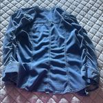 White House | Black Market  Blue Jean button‎ down size medium Photo 5