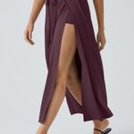 Halara  Breezeful High Waisted Tie Front Flowy 2-in-1 Maxi Quick Dry Casual Skirt Photo 0