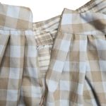 Rue 21  Womens M Tan Blue White Plaid Schoolgirl A-Line Pleated Skirt NWT Photo 8