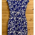 Boden Filigree Florrie Floral Short Sleeve Midi Jersey Dress White/Blue 16 Photo 3