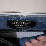 Liverpool The Skinny Crop Pull On Raw Hem Side Slit Jeans Photo 4