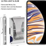 Minimalist Wallets for Men - Mens Slim Metal Wallet with Money Clip - Front Pocket RFID Blocking Aluminum Credit Card Holder for Business Travel Photo 3