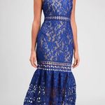 NWT Lulus | Charlee Royal Blue Lace Sleeveless Midi Dress, Size S Photo 0
