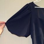 Betsy and Adam Women's Black Flutter Sleeve Midi Dress Size 12 Party/Cocktail Photo 3