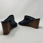 Matt Bernson Pia Woven Leather Wedges in‎ Black Size 8 Photo 5