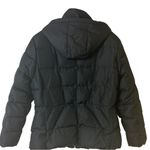 Calvin Klein XL Lined Womens Black Puffer Jacket With Hood Front Zip Closure Photo 1