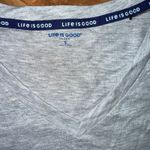 Life is Good  Sleep Shirt Gray Tennis Ball One Love VNeck NWT light weight nighty Photo 2