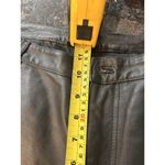 MetroStyle Vintage Black Leather Pants Straight Leg Lined Biker Women’s Size 12 Photo 8