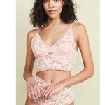 Hanky Panky π Cross-Dye Retro Longline Wireless Lace Bralette Rosita Marshmallow Photo 4