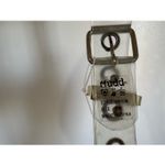 Vintage Y2K MUDD Women's Chunky Clear Grommet Silver Buckle Belt sz S/M 90's Edg Photo 2