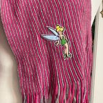 Disney pink and gray scarf with a Tinker bell image 23 1/2” x 7 1/2” Photo 1