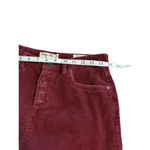 Indigo Rein  Corduroy Button Fly Mini Skirt Size 7 27" Waist Wine Fall Frayed Hem Photo 4